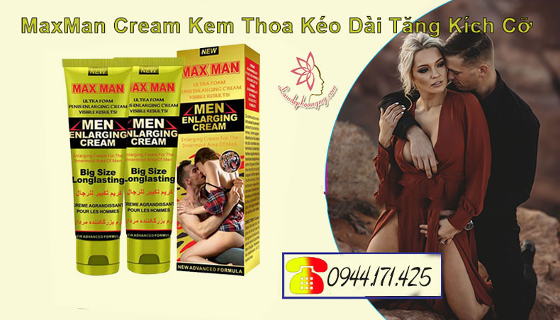  MaxMan Cream Kem Thoa Kéo Dài Tăng Kích Cỡ